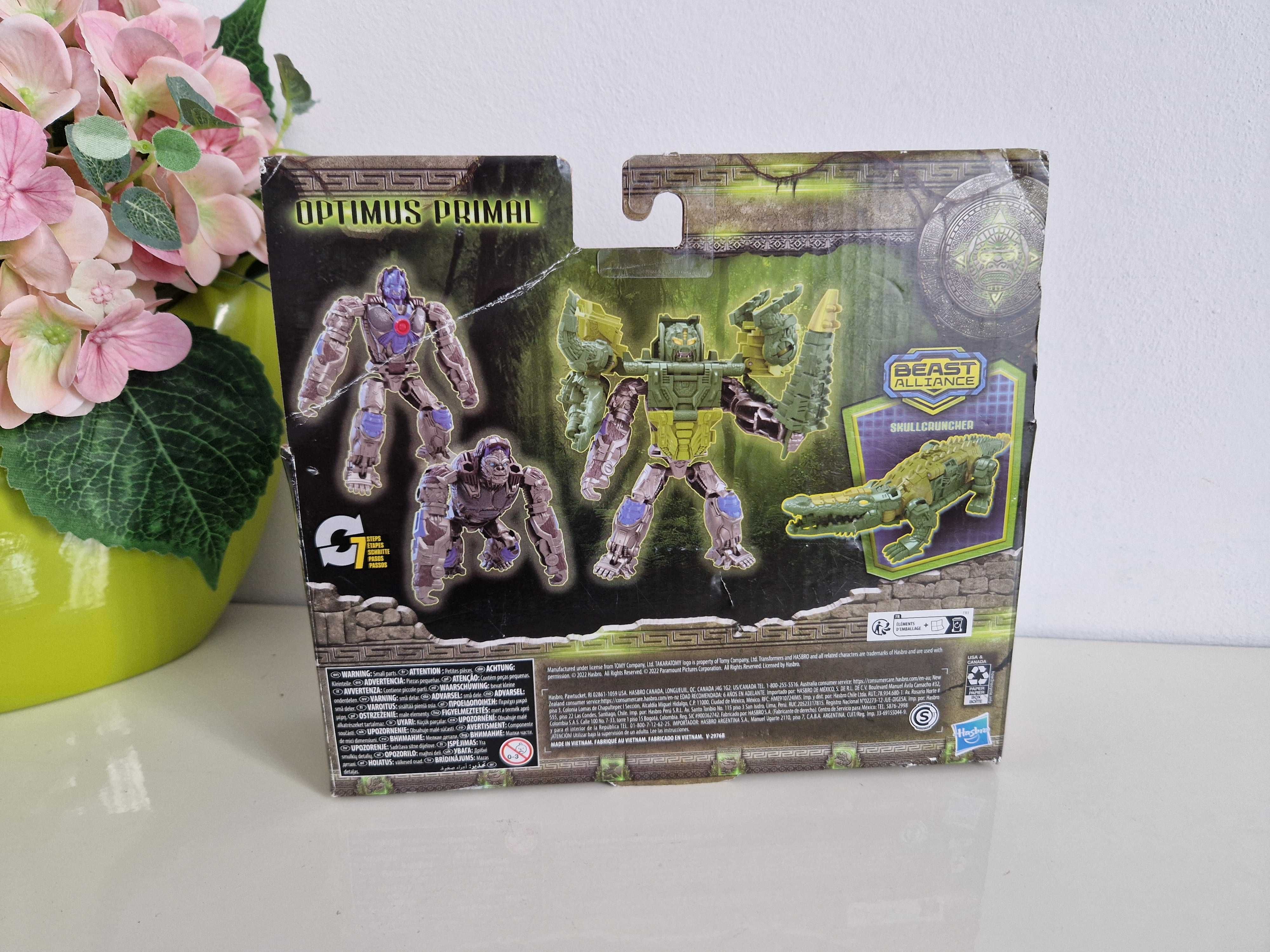 Hasbro Transformers Optimus Primal i Skullcruncher