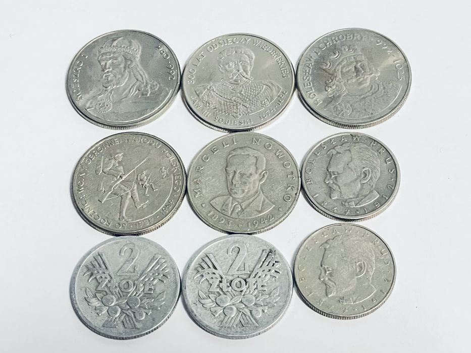 Zestaw monet PRL komplet 9 sztuk monety