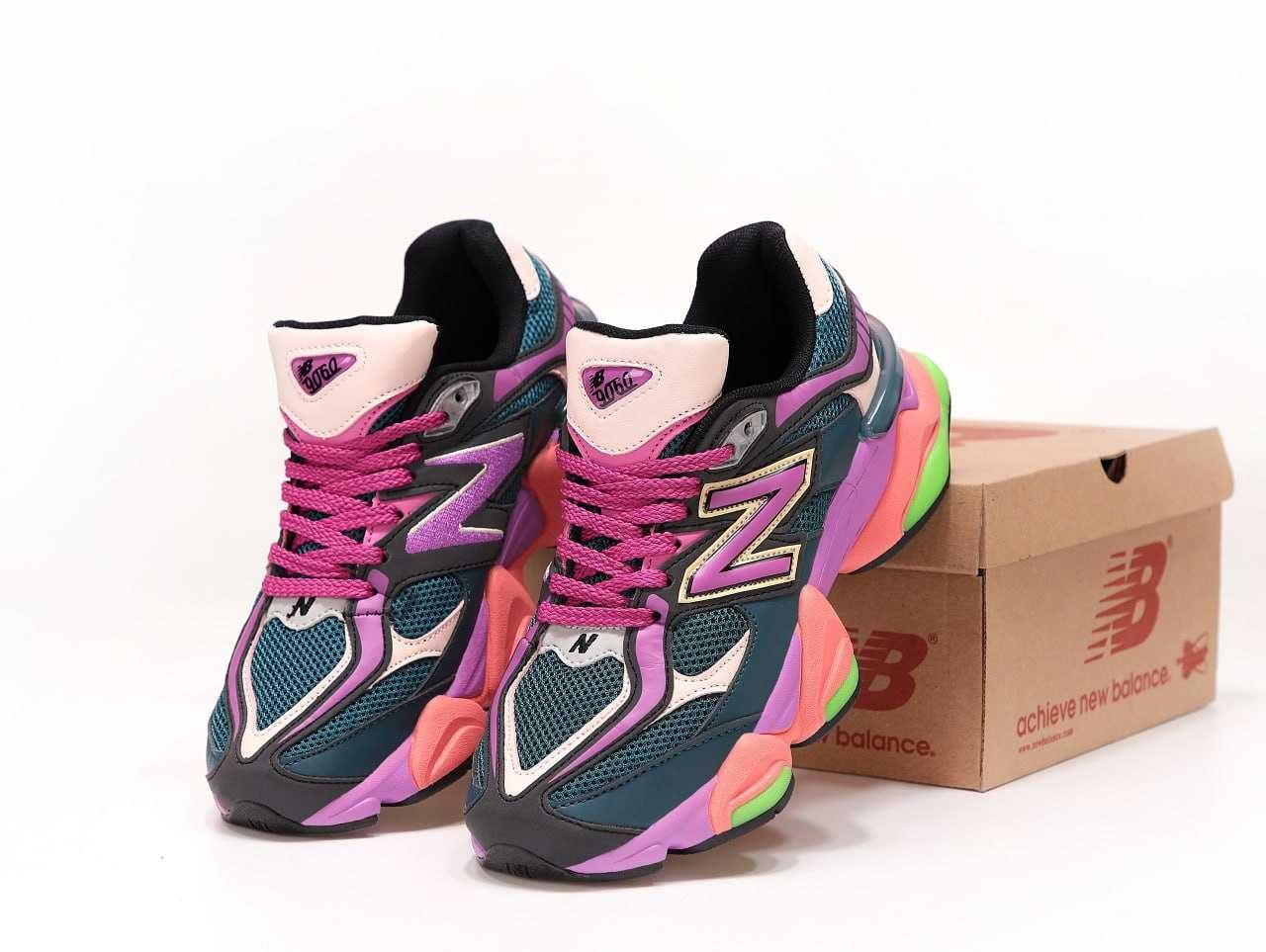 Женские кожаные кроссовки New Balance 9060 Multicolor нью беланс 9060