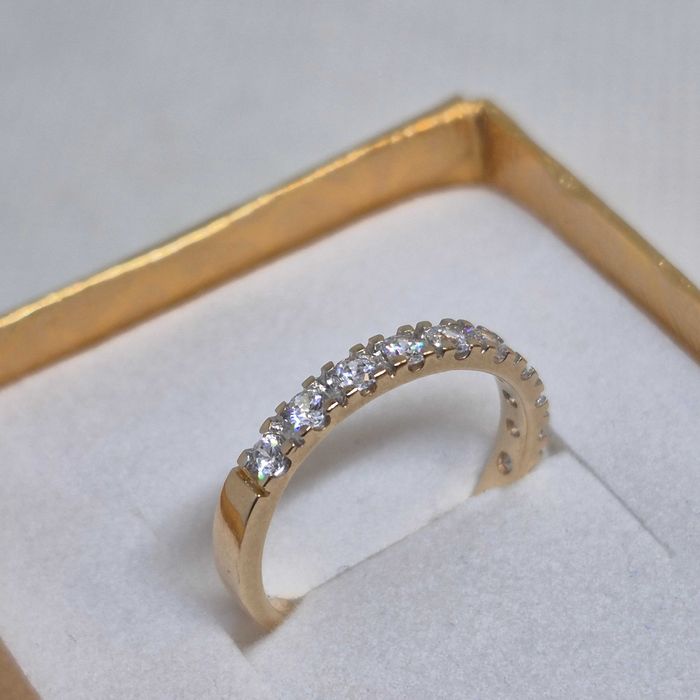 Pierścionek złoty z oczkami 1,97g 585 14k r.11; Komis Jasło Igielna