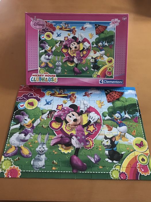 Puzzle mickey mouse clubhouse da clementony 100 peças