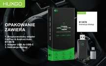HUXGO Wireless CarPlay i Android Auto Adapter 2 w 1 bezprzewodowy
