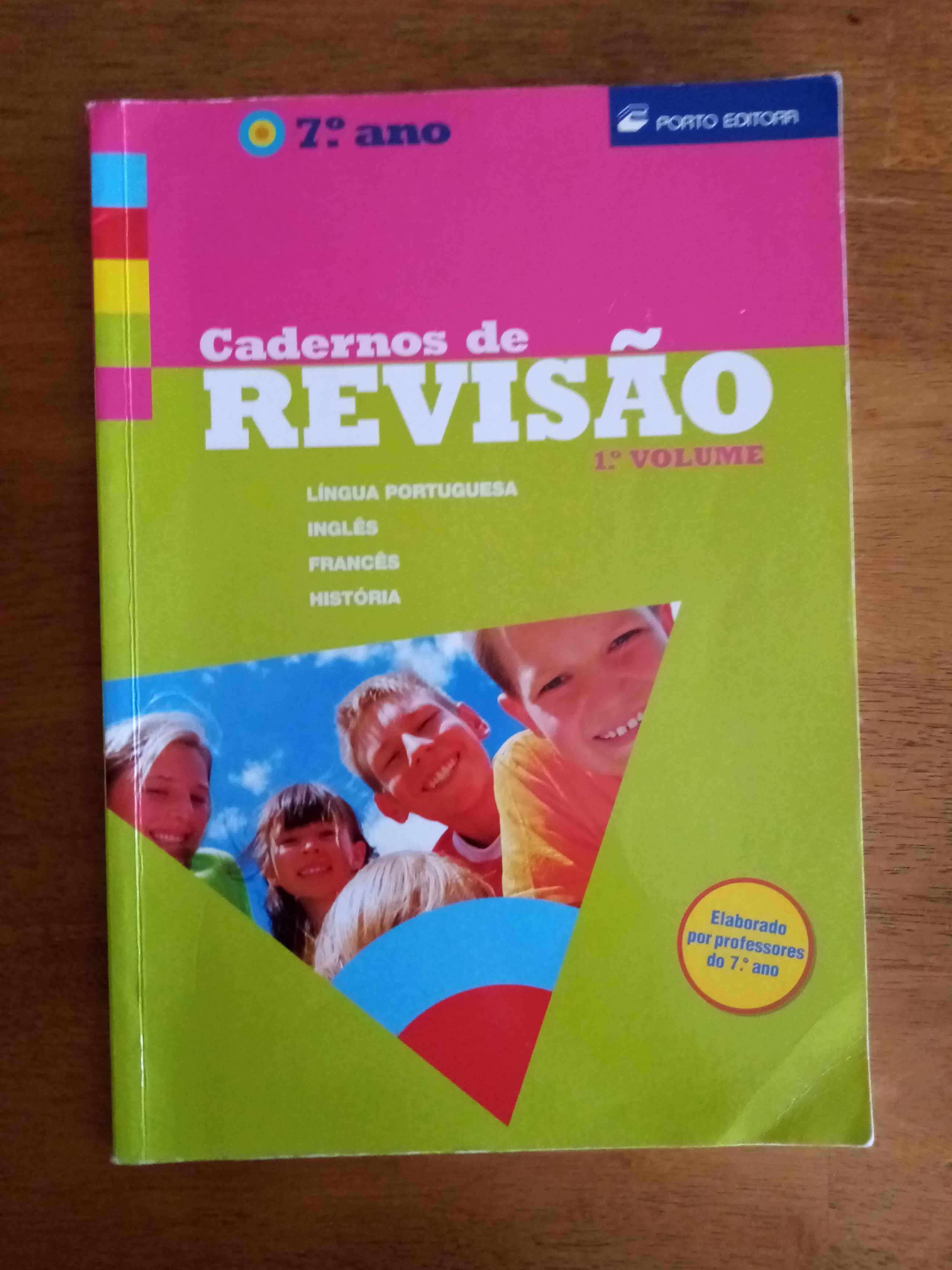 Caderno de Revisões do 7º ano de Português, Inglês, Francês e História