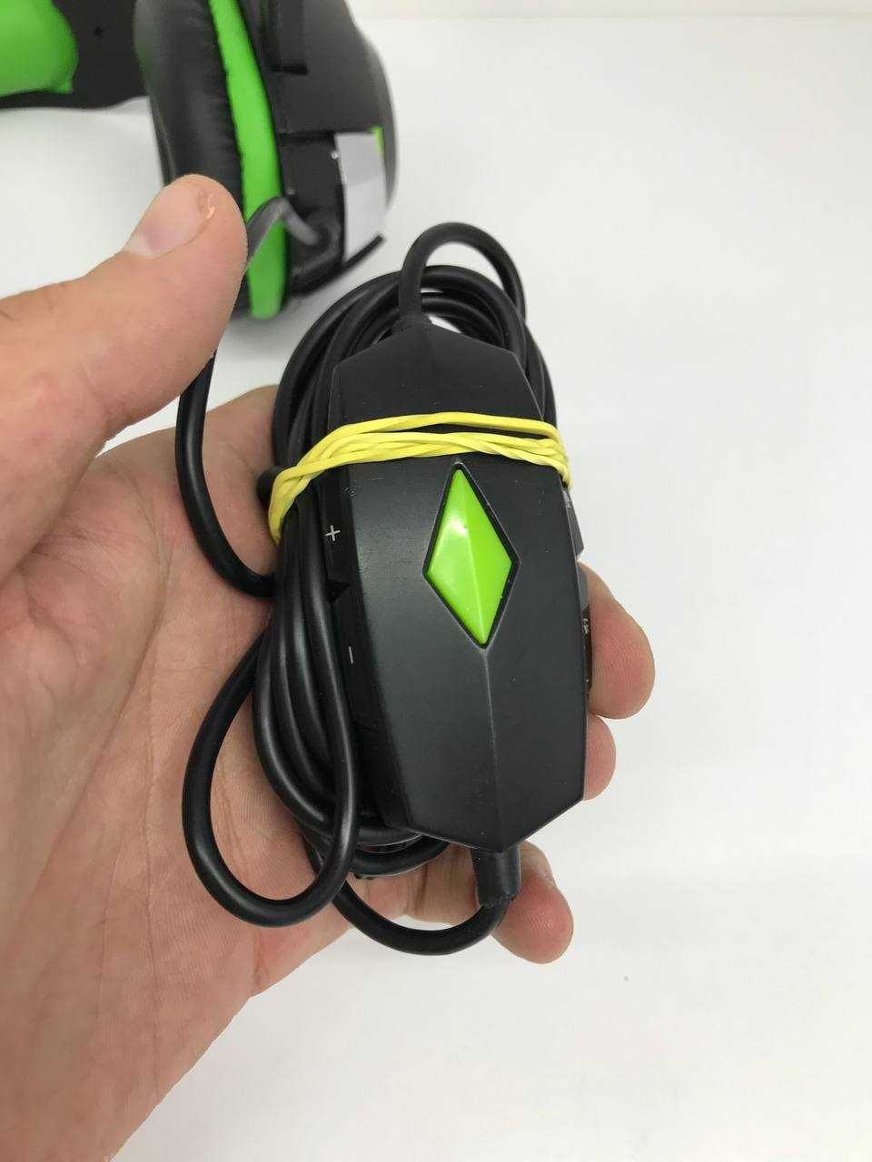 Навушники Crown CMGH-102T USB Green