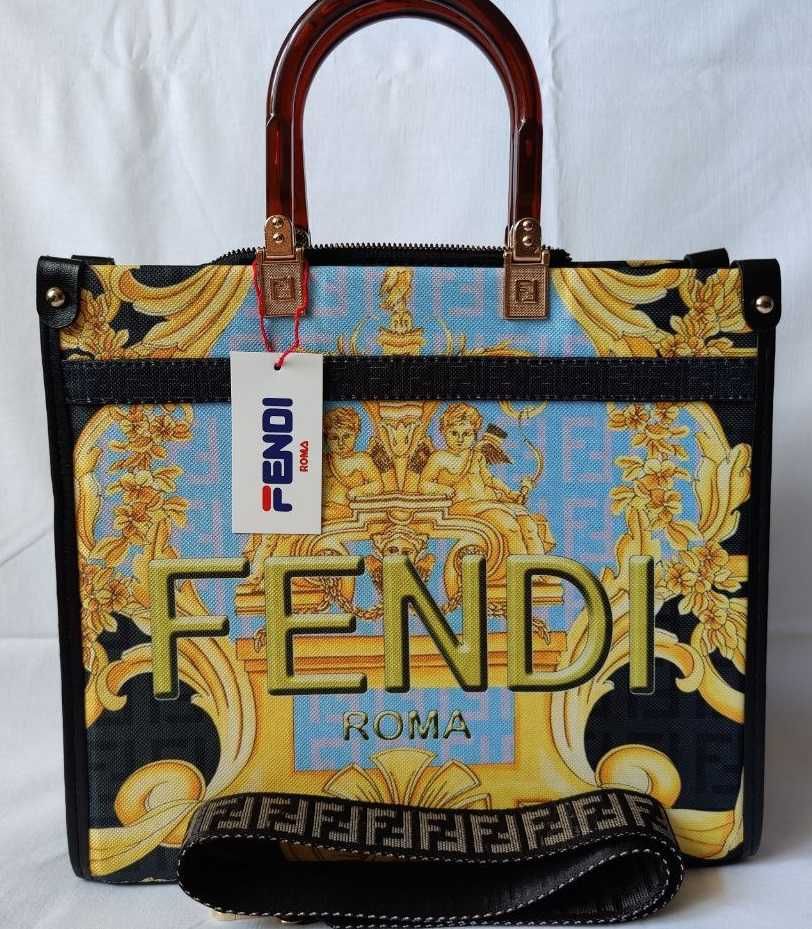 Сумка жіноча  шопер в стилі Фенді FENDI