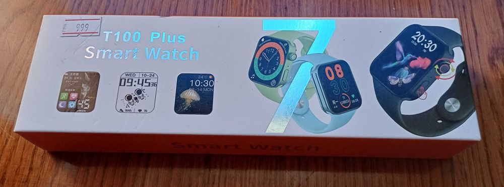 Смарт годинник T100 plus Black Smart Watch 7 series умные смарт часы