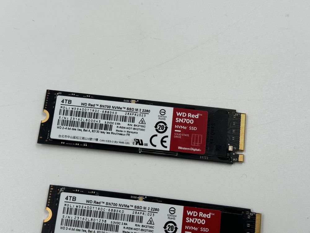 Western Digital WD SN700 Red 4Tb Nvme SSD M2 2280
