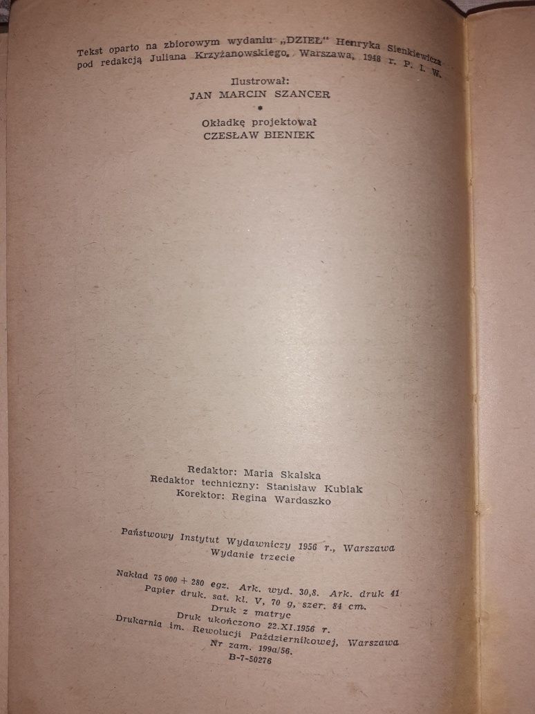 Trylogia Sienkiewicza z 1956 r.