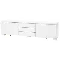 BESTÅ BURS Szafka pod TV połysk b180x41x49 RTV Ikea Besta Burs Nowa