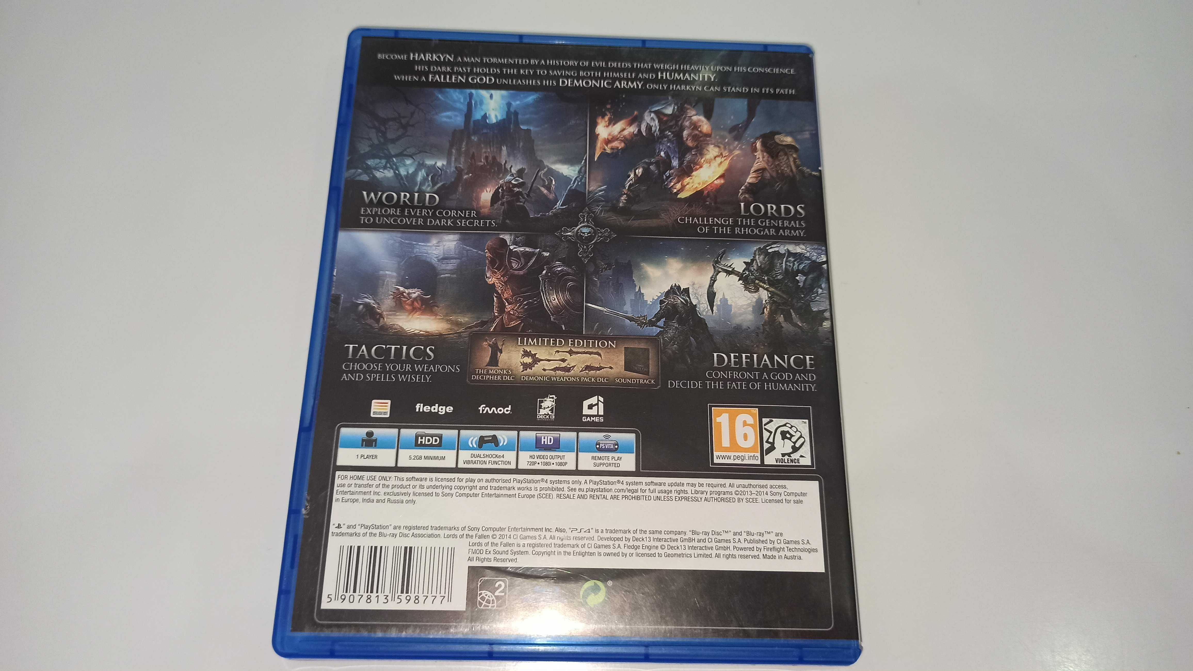 ps4 LORDS OF THE FALLEN PL po polsku klimat jak darksouls