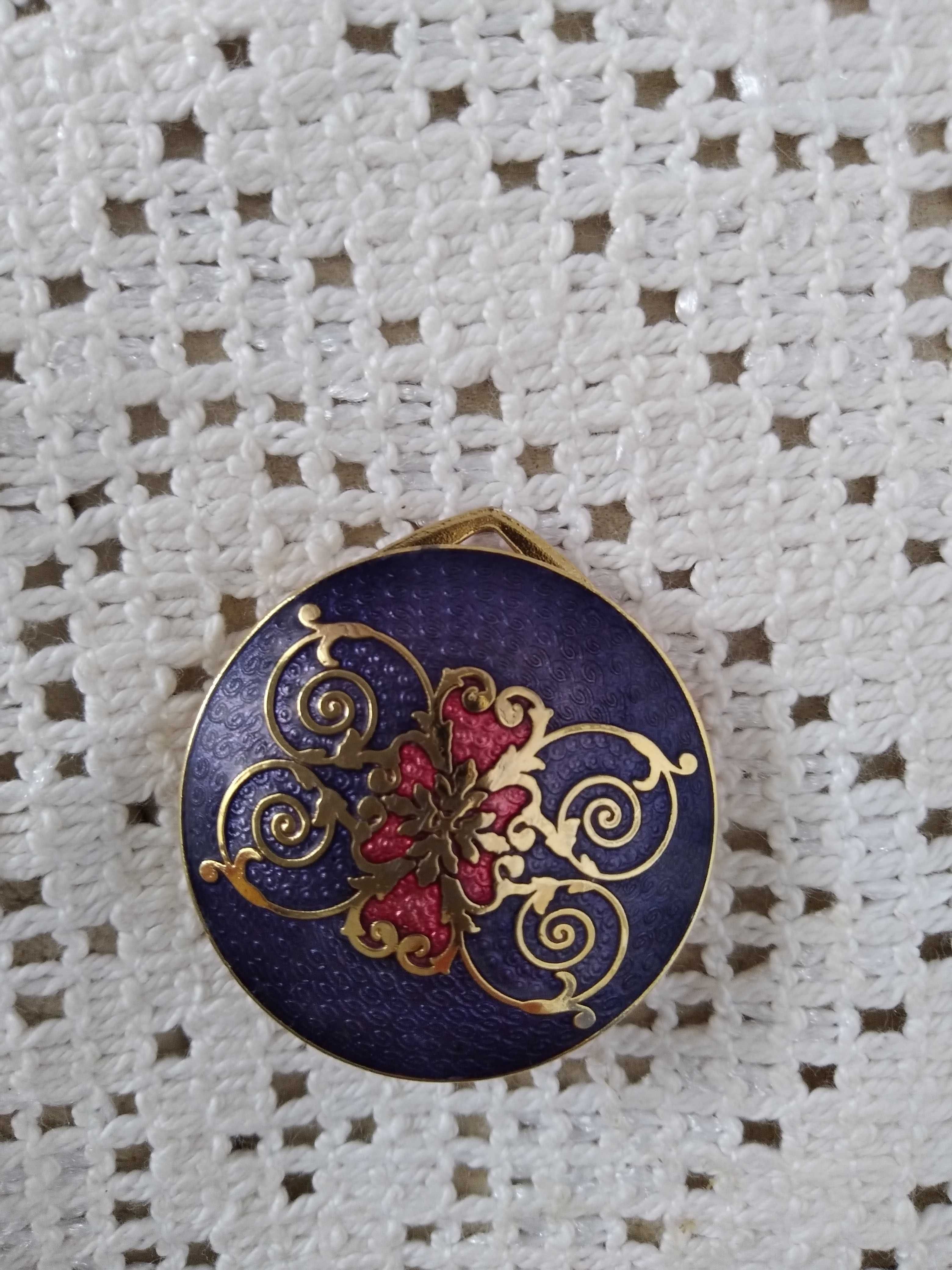 Vintage cloisonne , zapinka , klips do apaszki