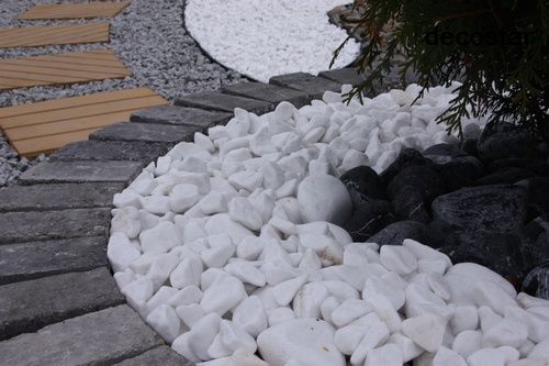 Otoczak biały grecki THASSOS white angel śnieżnobiały kamień ozdobny