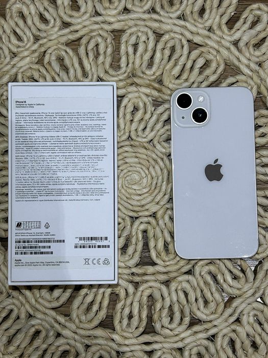 IPhone 14 /128GB + obudowy, kolor biały, zadbany