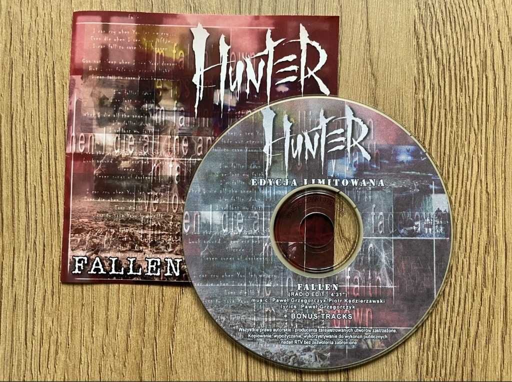 3 płyty HUNTER Rarytas REQUIEM FALLEN MEDEIS + autografy / Metal Rock