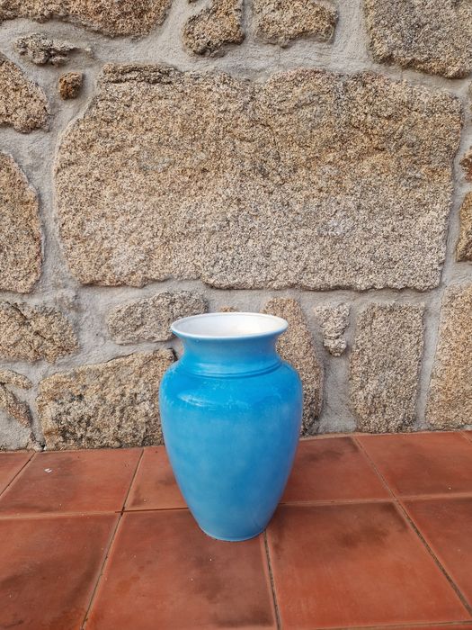Vaso ceramica azul