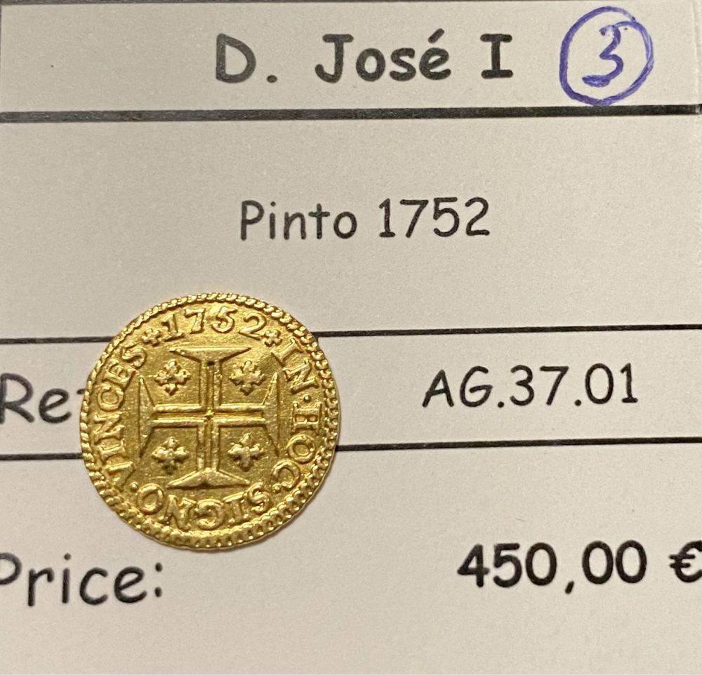 Moeda de ouro D. JOSÉ I Pinto 1752