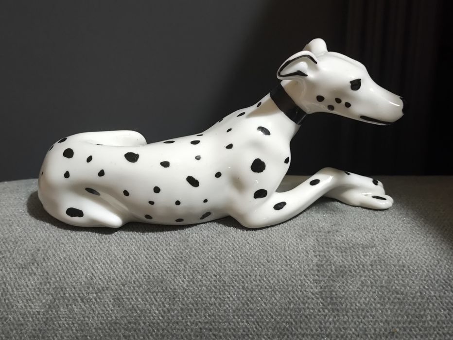 Figurka porcelanowa piesek ,pies dalmatyńczyk Cero. Vintage