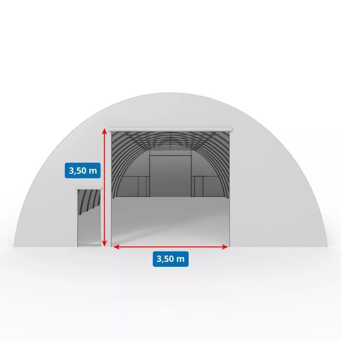 Hala łukowa 9,15x26m Wytrzymała plandeka PVC | magazynowy HIT!