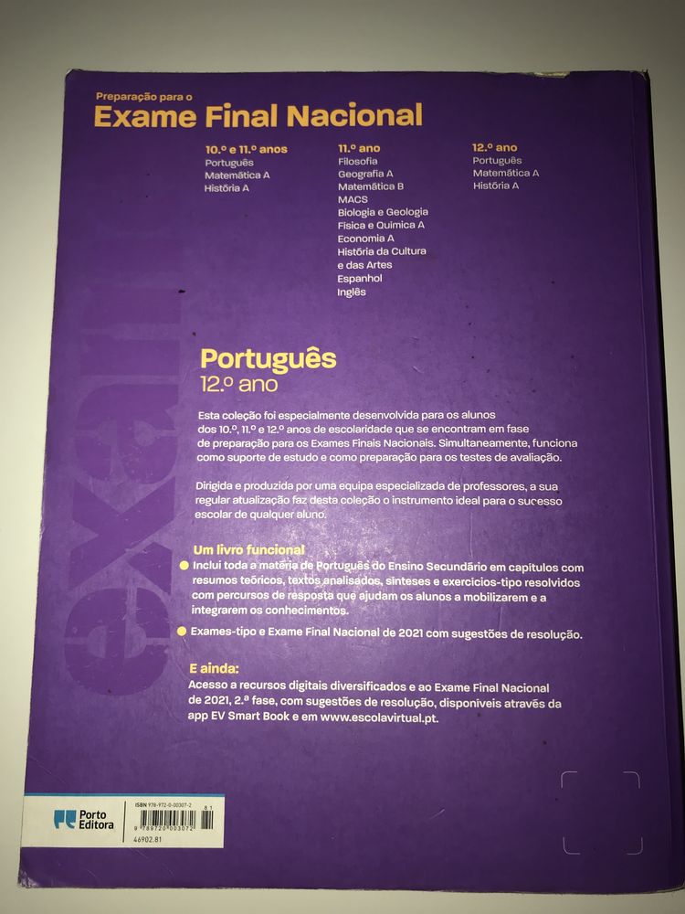 Livro de preparação para exame - Português 12° ano