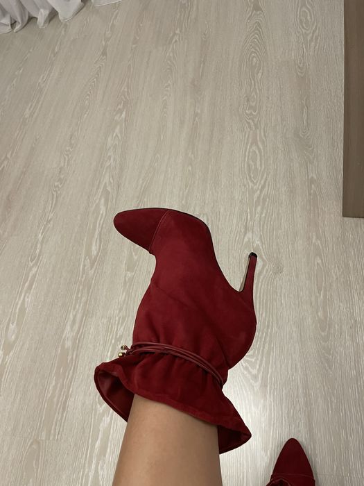 Ботильйони натуральний замш/шкіра