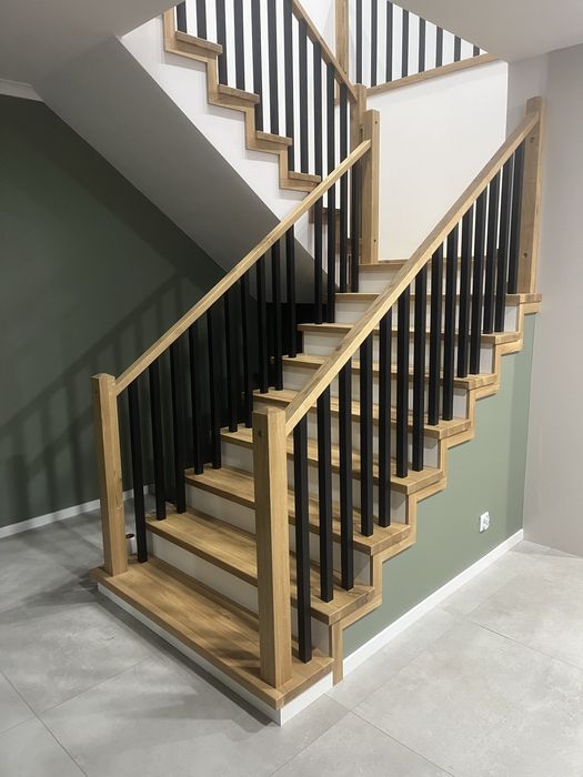 Schody na beton dębowe jesionowe