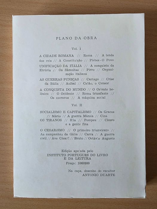 Livro "História da República Romana" de Oliveira Martins