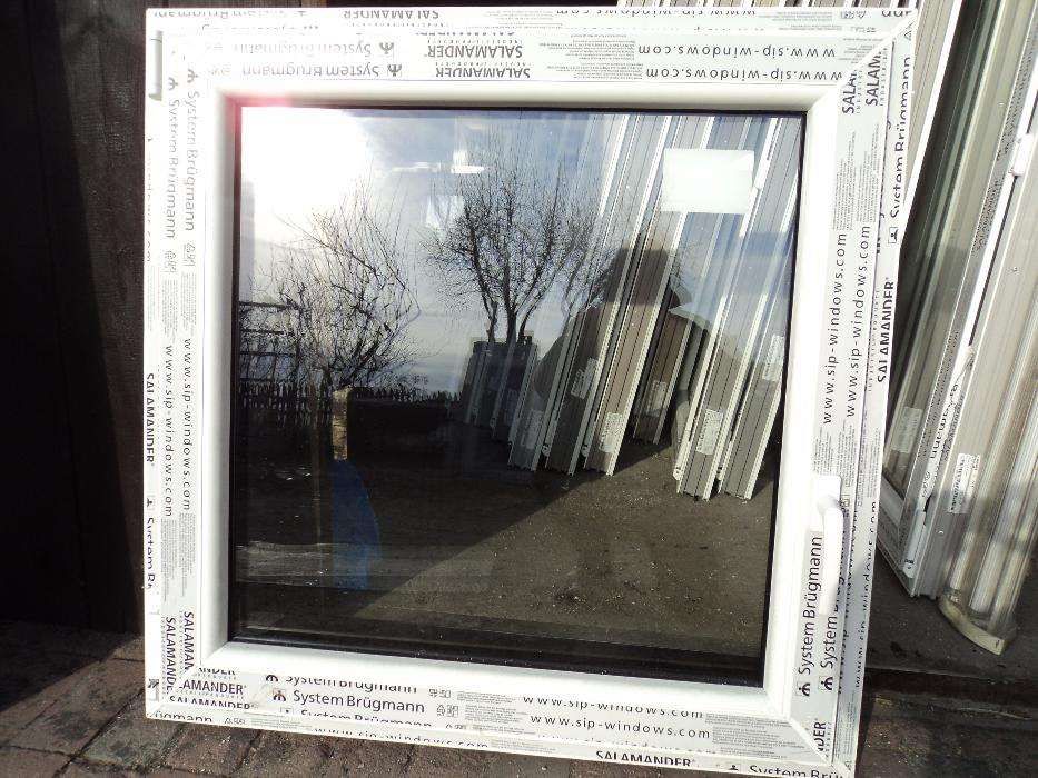 Okno pcv -sz90x90w- Salamander 7-komorowe
