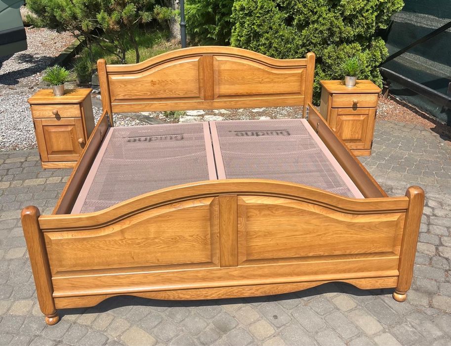 Sypialnia dębowa z szafkami -Meble holenderskie