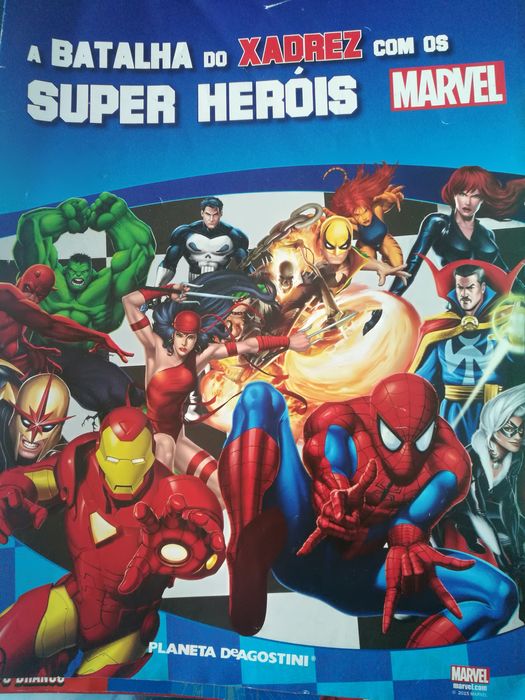 Jogo xadrex Marvel 2 equipas heros vs vilões