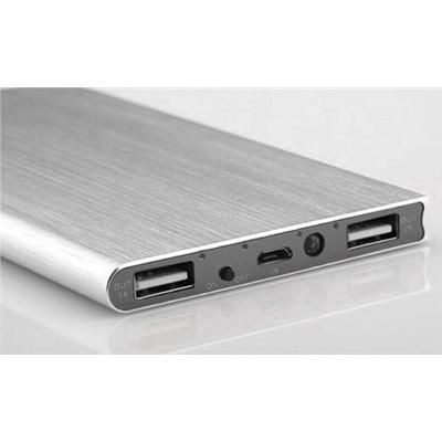 Bateria powerbank 20000mAh slim latarka czarny