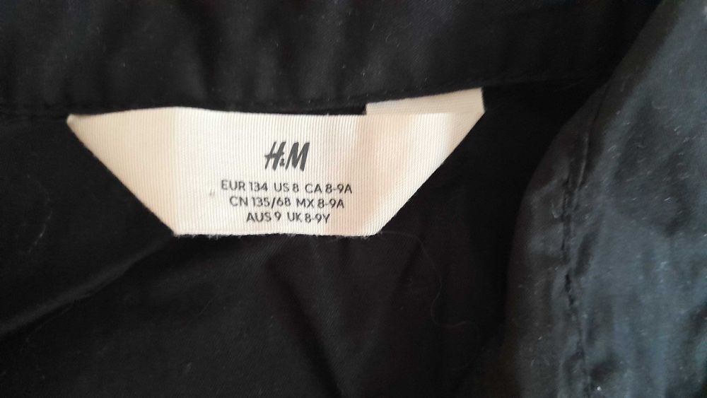 Czarna koszula h&m 134