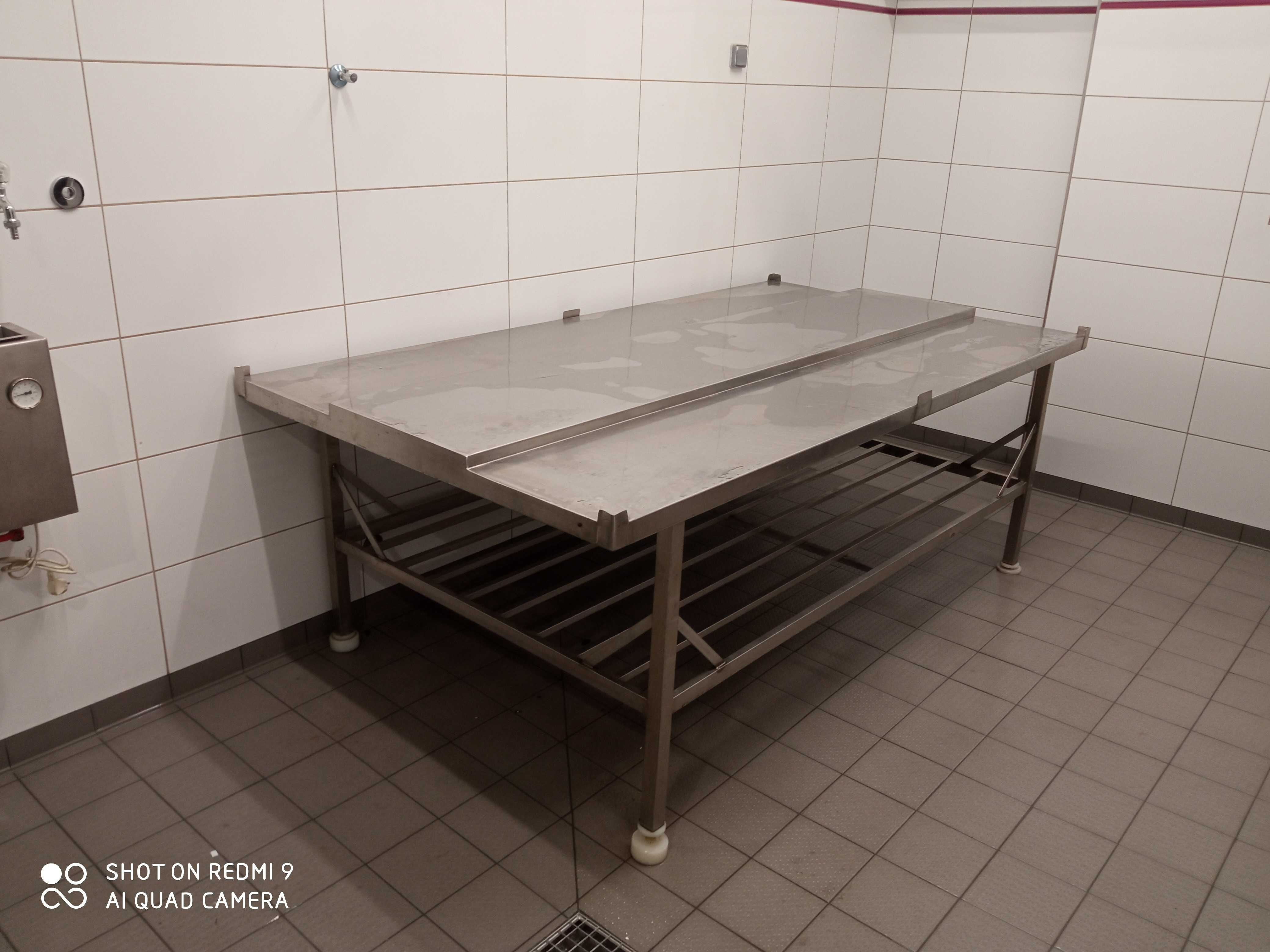 Stoł rozbiorowy masarnia kwasoodporny nierdzewny