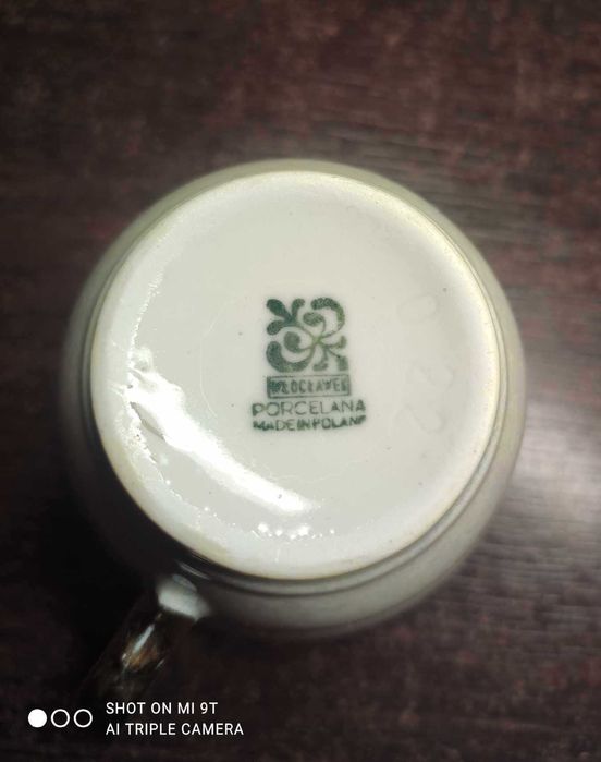 Porcelanowy serwis do kawy- Fabryka Porcelany Włocławek