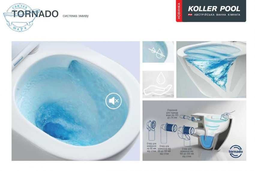 Інсталяція Koller Pool 1200SL+Унітаз Koller Pool Tornado RN-0520-RQ3