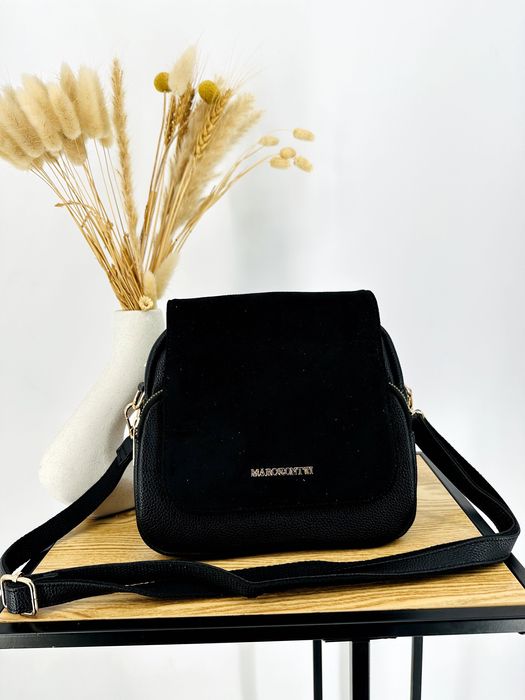 Nowa modna torebka mała klapa zamsz Marco contti