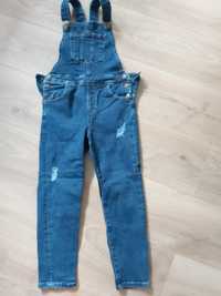 Spodnie jeans ogrodniczki 128 reserved nowe
