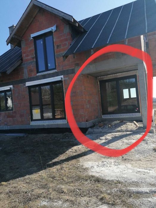 Okno tarasowe z demontażu