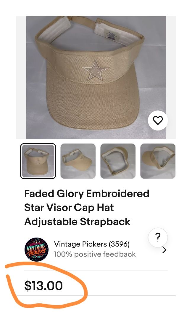 Faded Glory козырёк бейсболка хлопок
