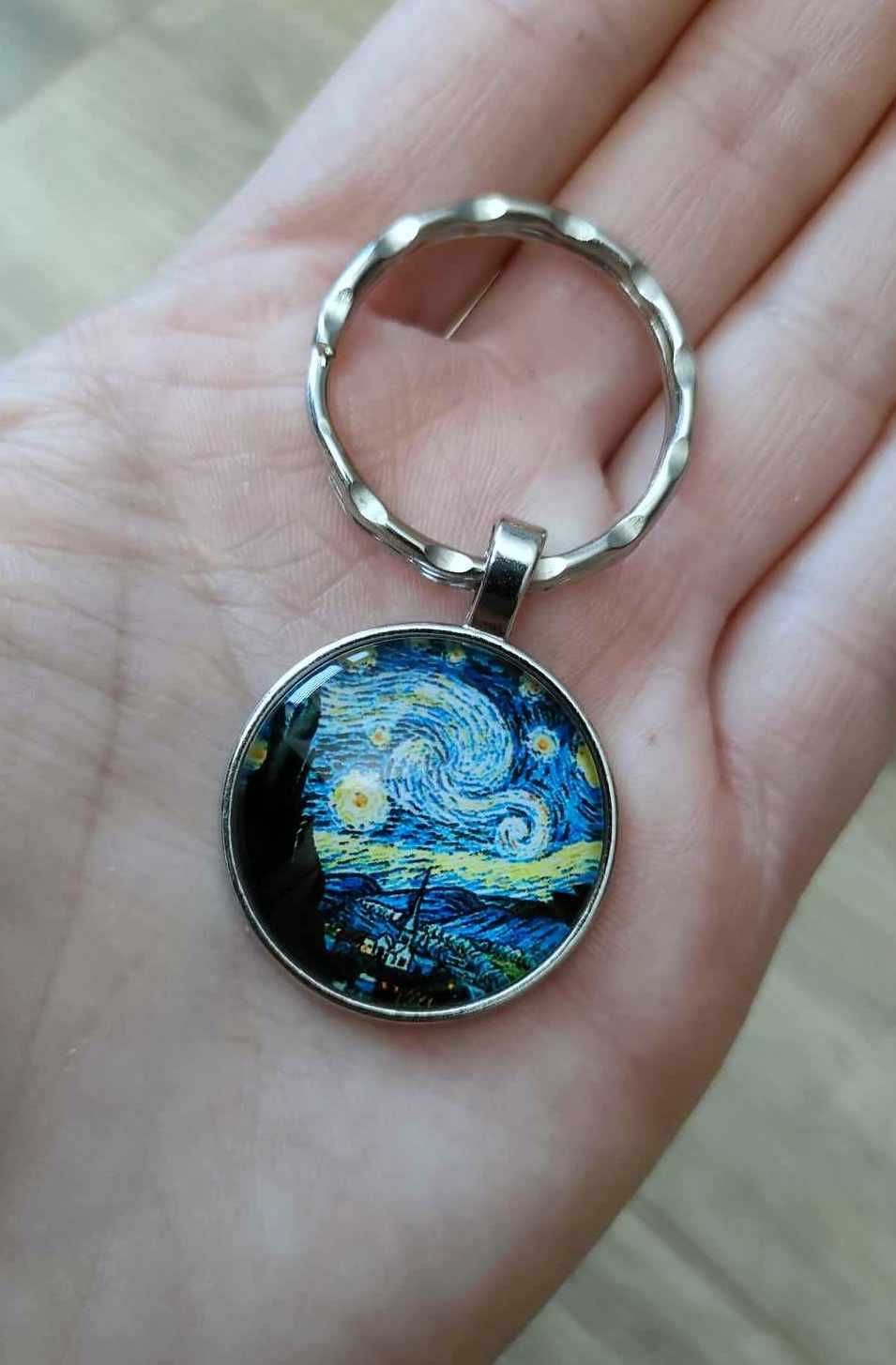 Brelok Breloczek do kluczy Gwieździsta Noc Van Gogh