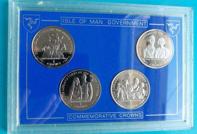 Zestaw monet Koron 1999 Wyspa Man. (365)