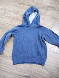 Granatowy sweter z kapturem H&M 98/104