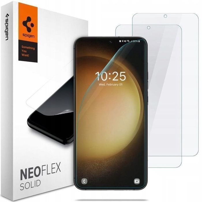 Folia Ekranowa Spigen Neo Flex 2-Pack do Galaxy S23 - Przezroczysta