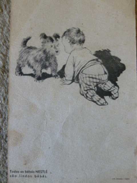 Bilhete Postal publicitario NESTLÉ, antigo 1935