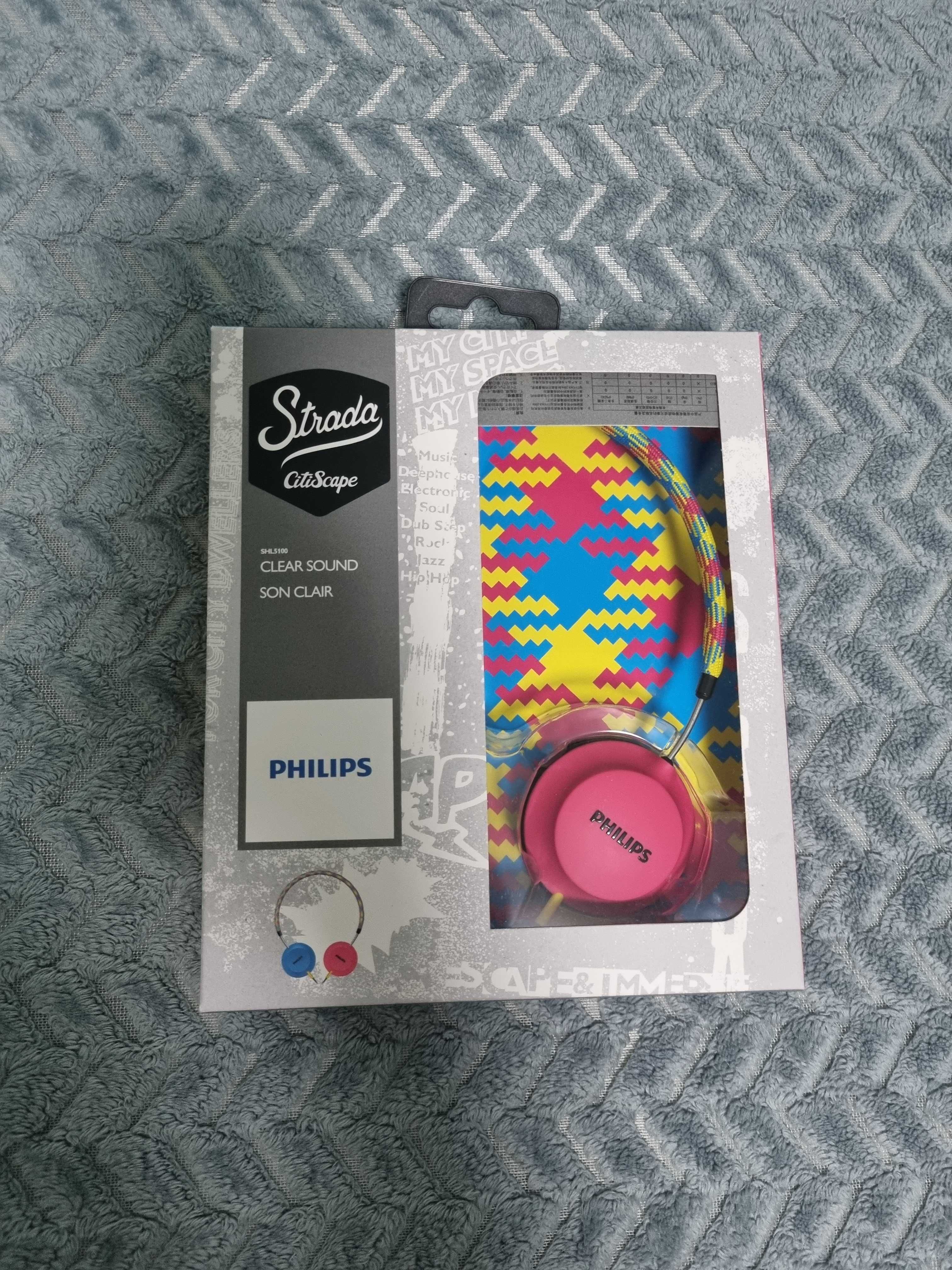 słuchawki Philips SHL5100BP różowo-niebieskie