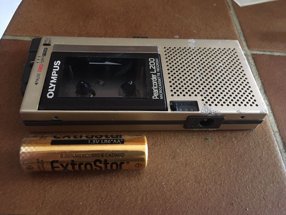 Micro gravador microcassette Olympus pearlcorder L200