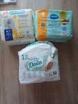 Pampersy 1 i 2 dla niemowlaka