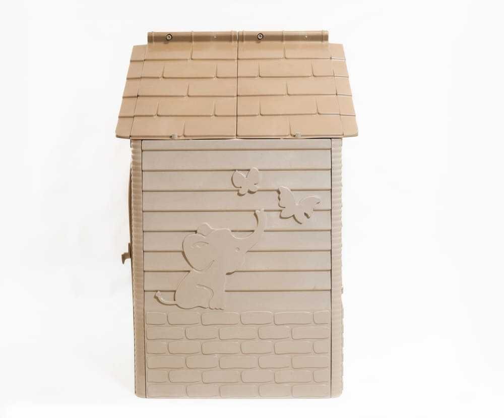 Domek dla dzieci Doloni ECO plastik 69×129 cm - beżowy