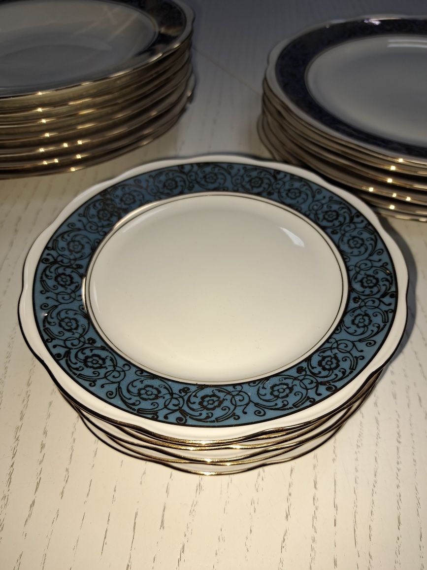 Zestaw talerzy dla 6 osób Porcelana Wawel