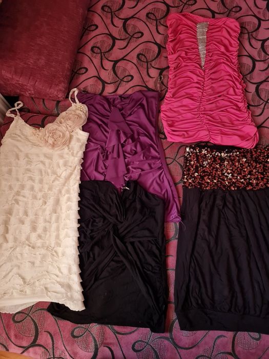 Zestaw topów imprezowych cekiny sexy erotyczne XS sexowne bluzki top