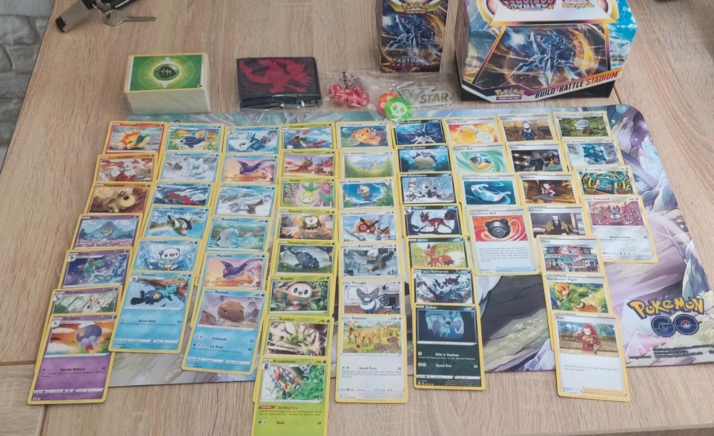 Zestaw do gry karty Pokemon TCG Astral Radiance Kostki Pudełko itp